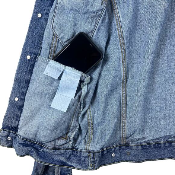 Levis Denim Trucker Jacket Womens Small Blue 72334 Button Front Blue Jean Jacket - Picture 10 of 16